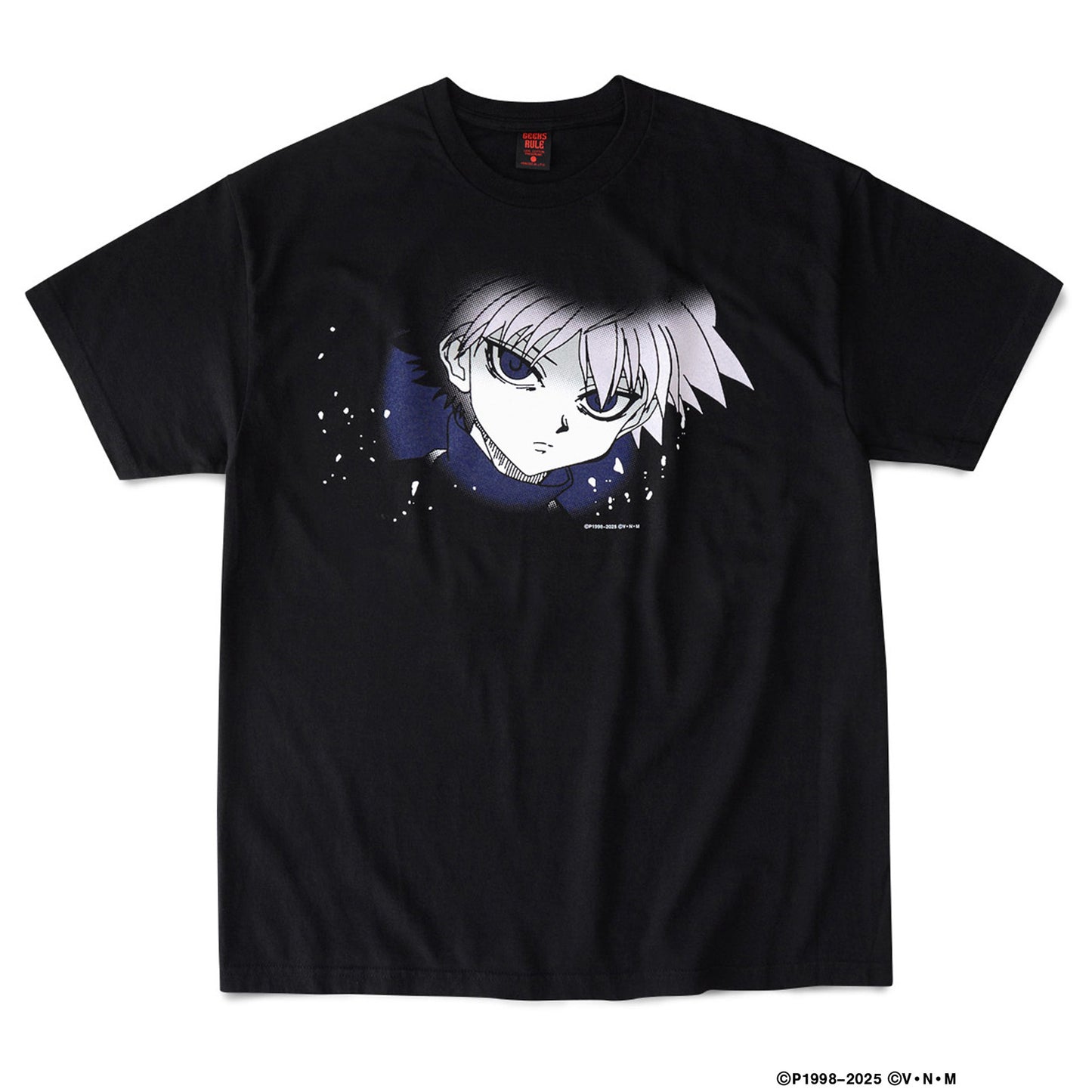 HUNTERxHUNTER x GEEKS RULE SILKCREEN PRINTING T SHIRT "キルア" / BLACK