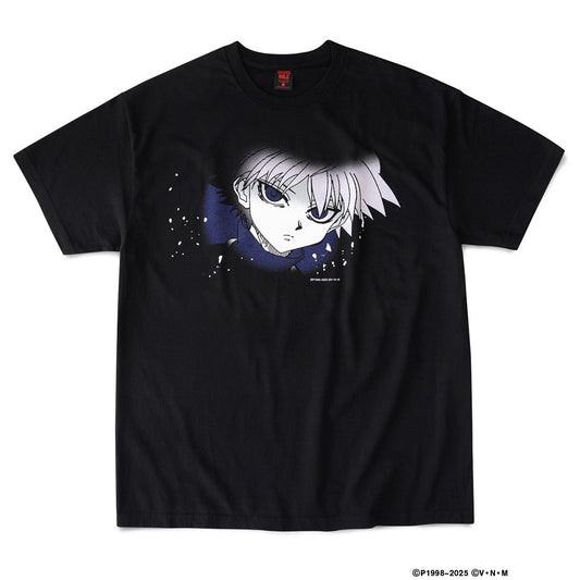 HUNTERxHUNTER x GEEKS RULE SILKCREEN PRINTING T SHIRT "キルア" / BLACK