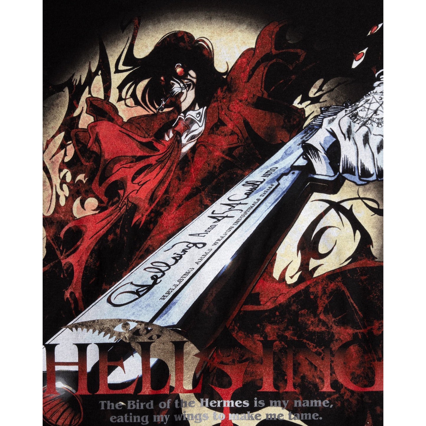 HELLSING OVA x GEEKS RULE 15 SILKSCREEN PRINTING T SHIRT “アーカード" / BLACK