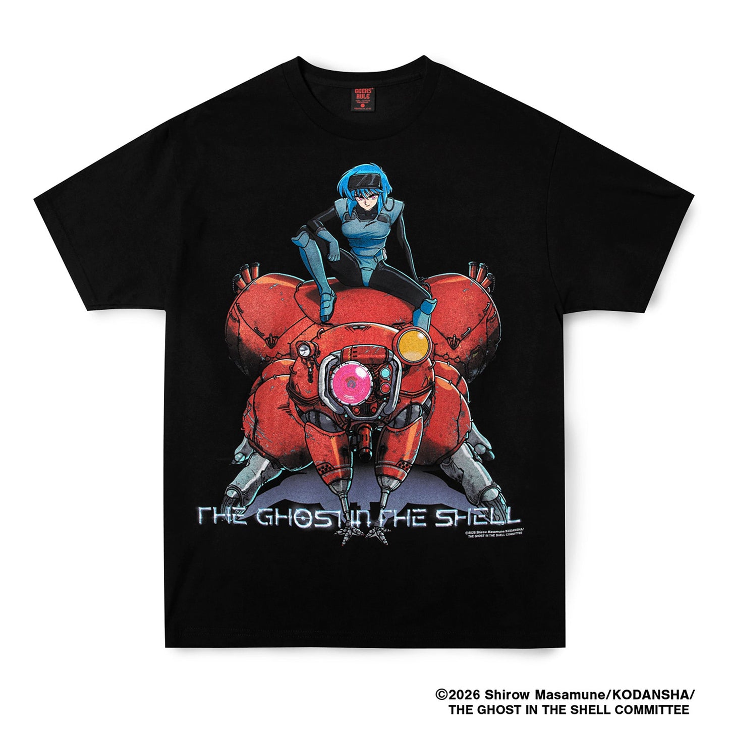 攻殻機動隊 THE GHOST IN THE SHELL | GEEKS RULE SILKSCREEN PRINTING T SHIRT vol.01 / BLACK