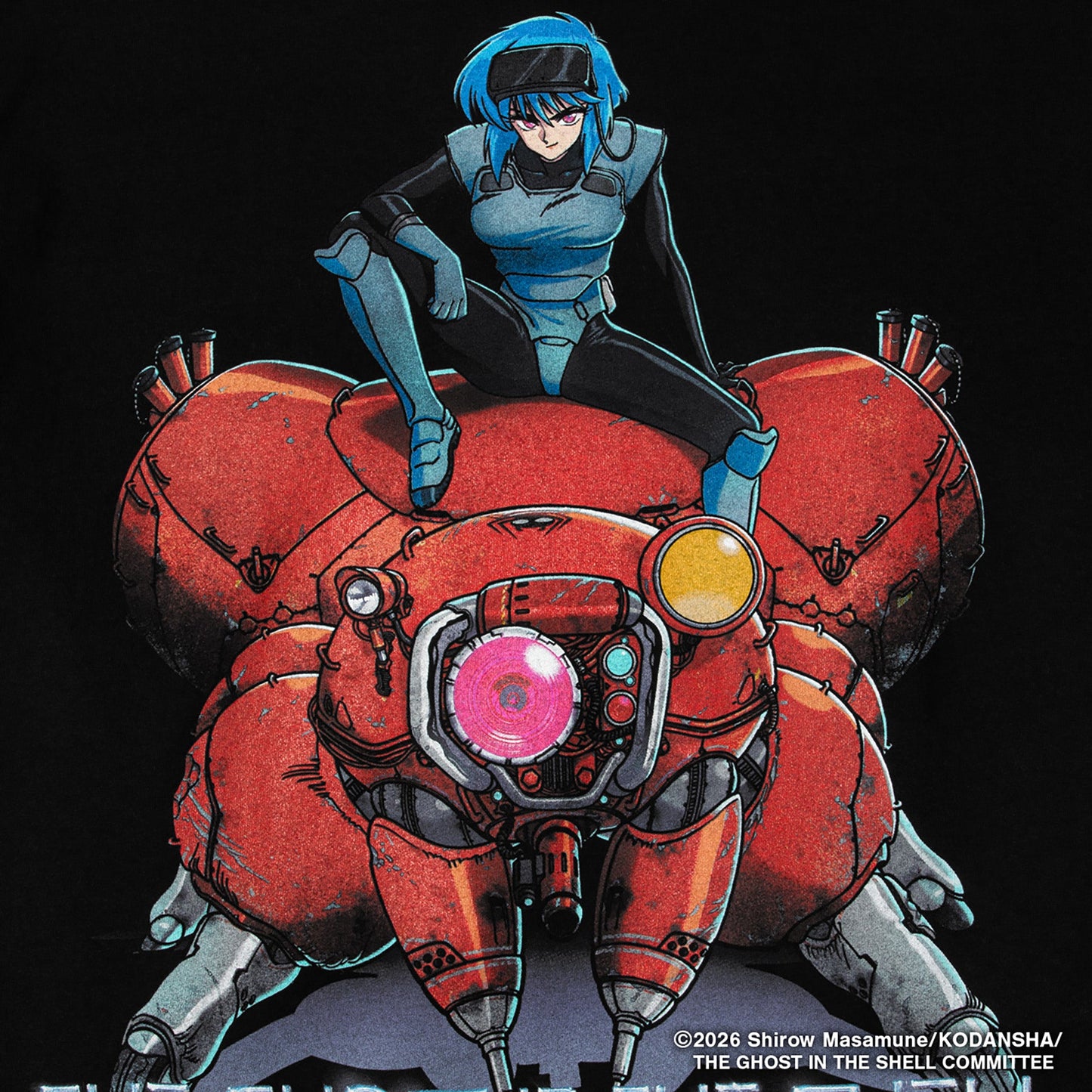 攻殻機動隊 THE GHOST IN THE SHELL | GEEKS RULE SILKSCREEN PRINTING T SHIRT vol.01 / BLACK