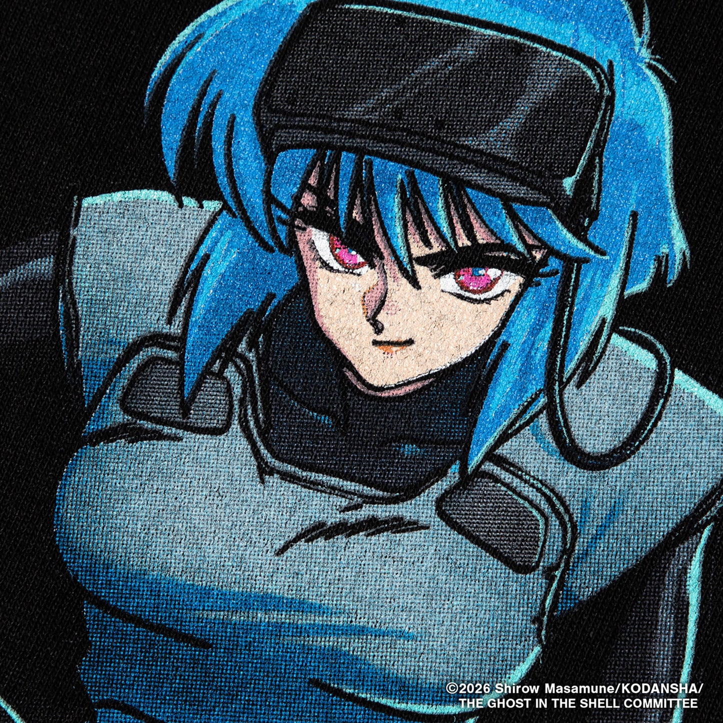 攻殻機動隊 THE GHOST IN THE SHELL | GEEKS RULE SILKSCREEN PRINTING T SHIRT vol.01 / BLACK