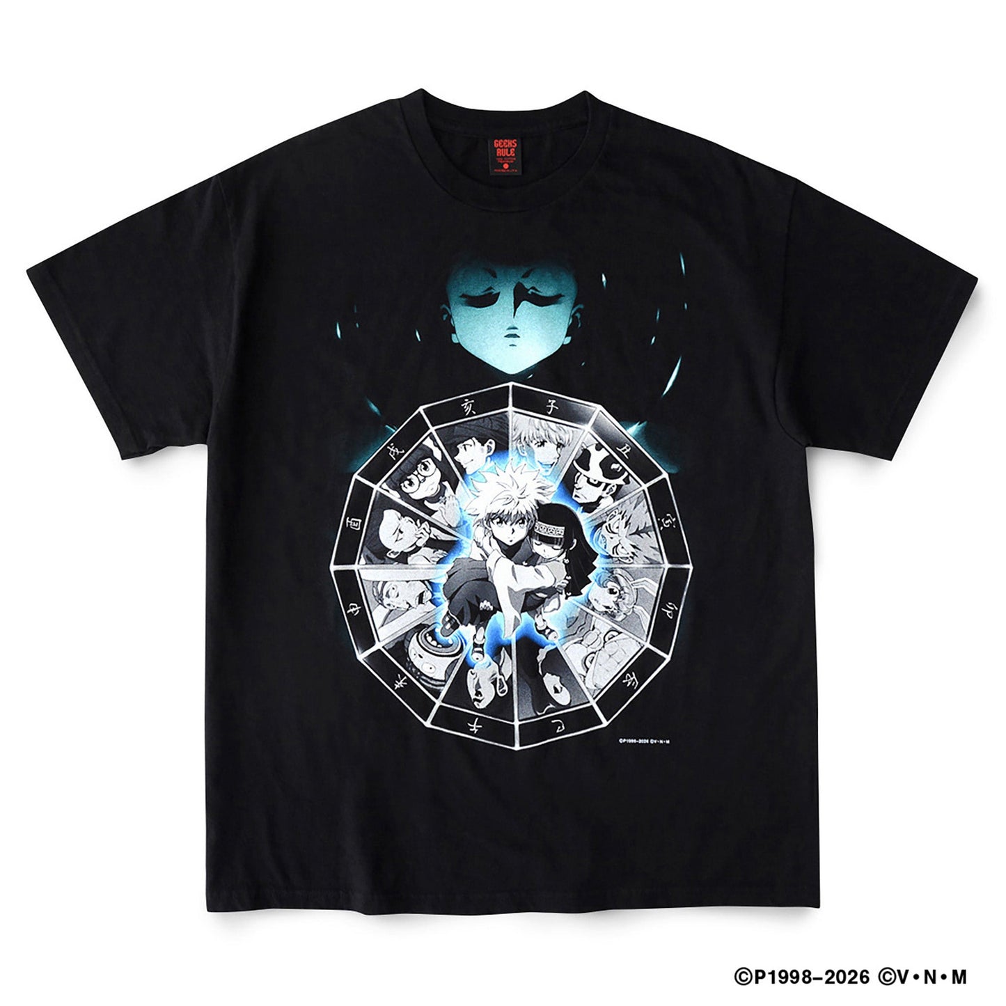 HUNTERxHUNTER x GEEKS RULE SILKSCREEN PRINTING T SHIRT "選挙編" / BLACK