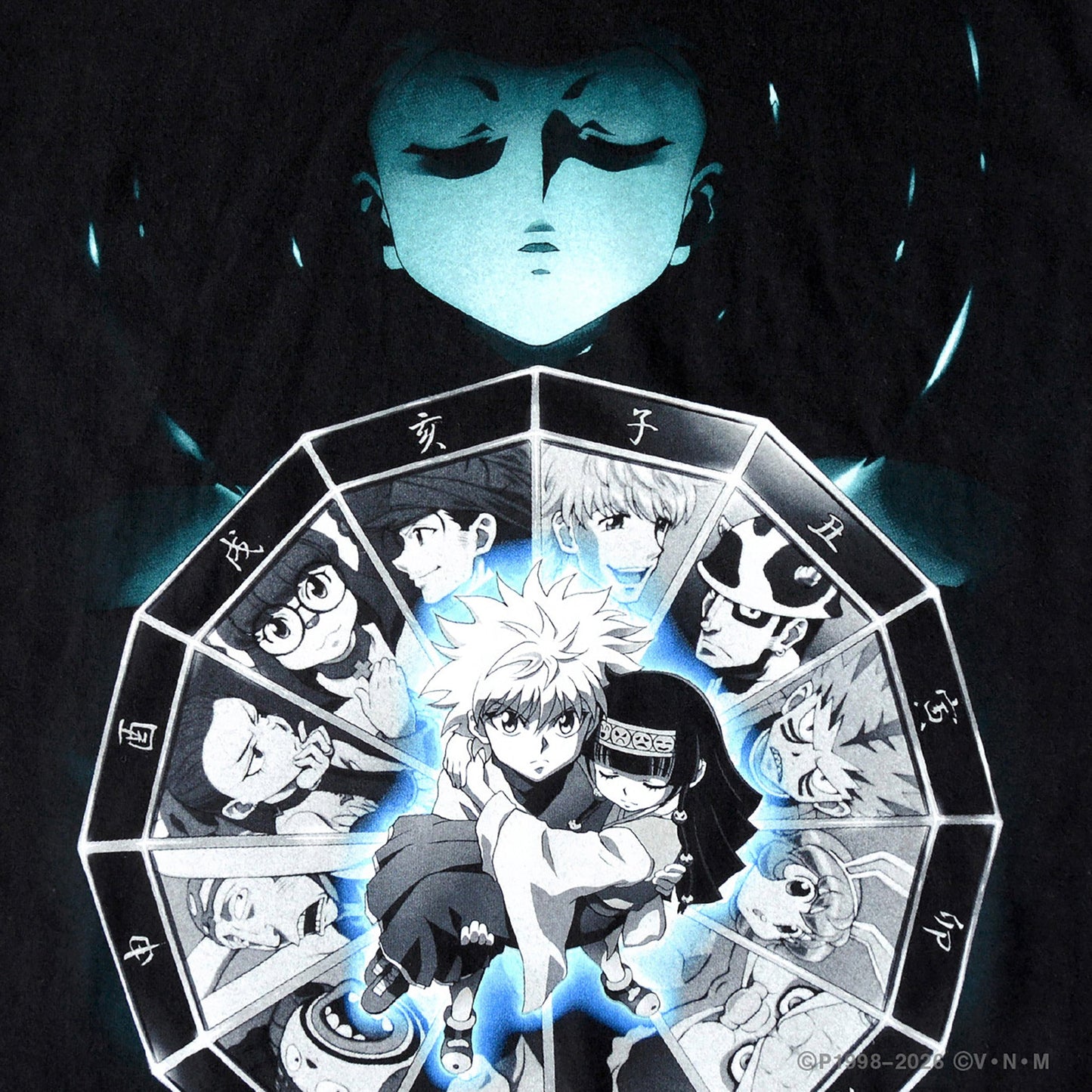 HUNTERxHUNTER x GEEKS RULE SILKSCREEN PRINTING T SHIRT "選挙編" / BLACK