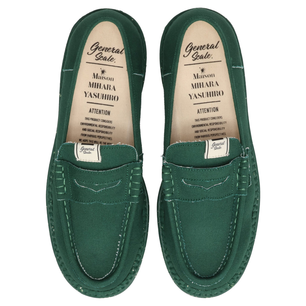 ANDY CANVAS LOAFERS / 057:DK.GREEN