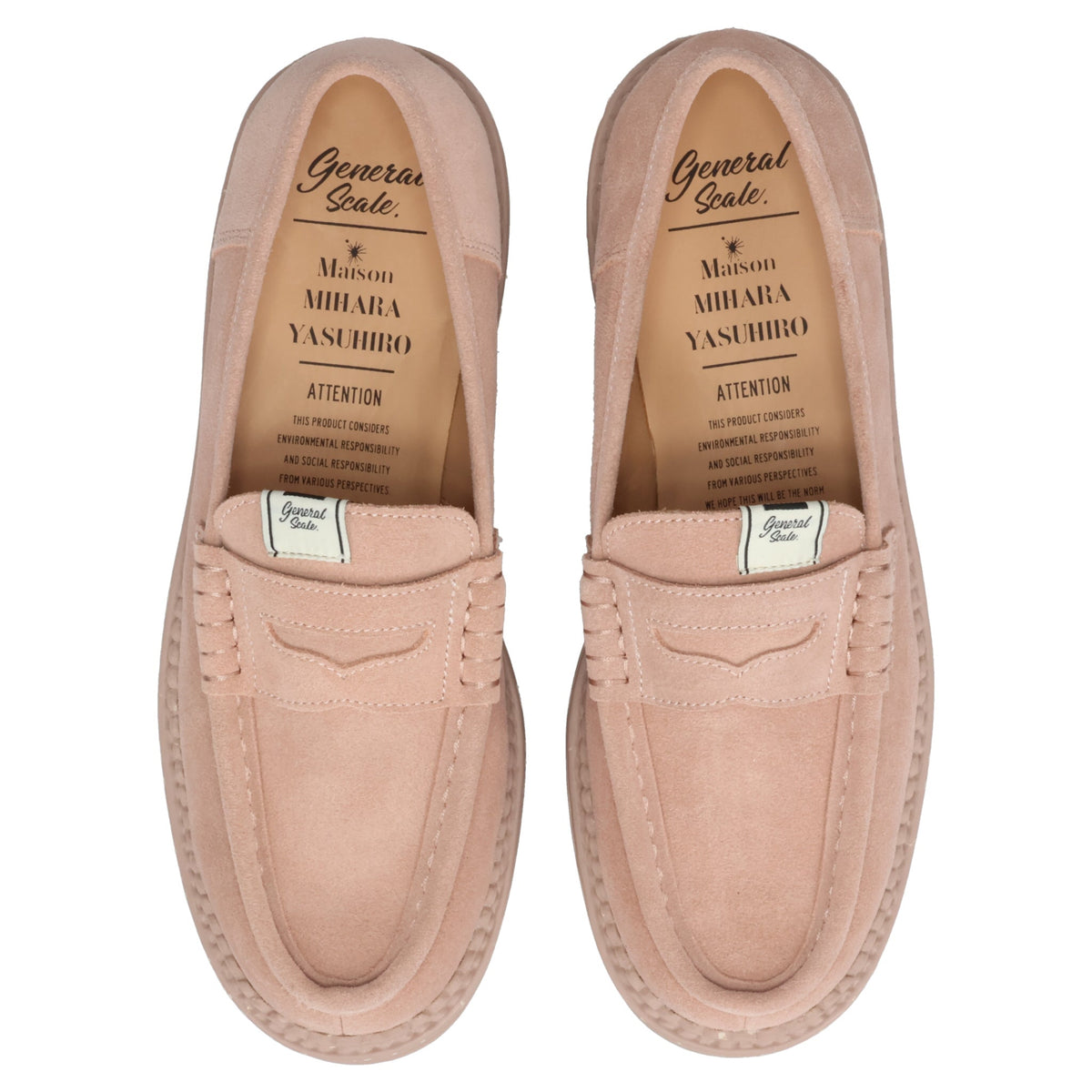 ANDY SUEDE LOAFERS / C04:PINK-BEIGE