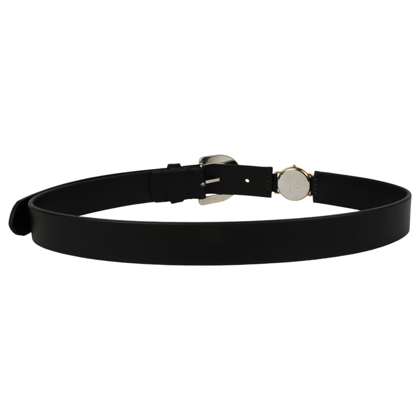 VINTAGE WATCH BELT -WIDE- / BLACK