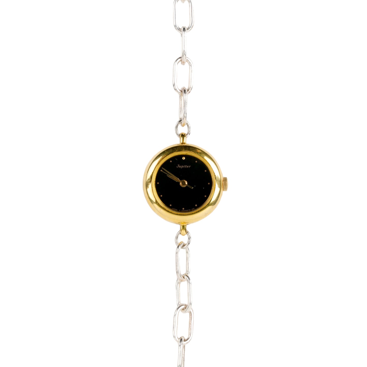 TRIPLED WATCH NECKLACE / SILVER