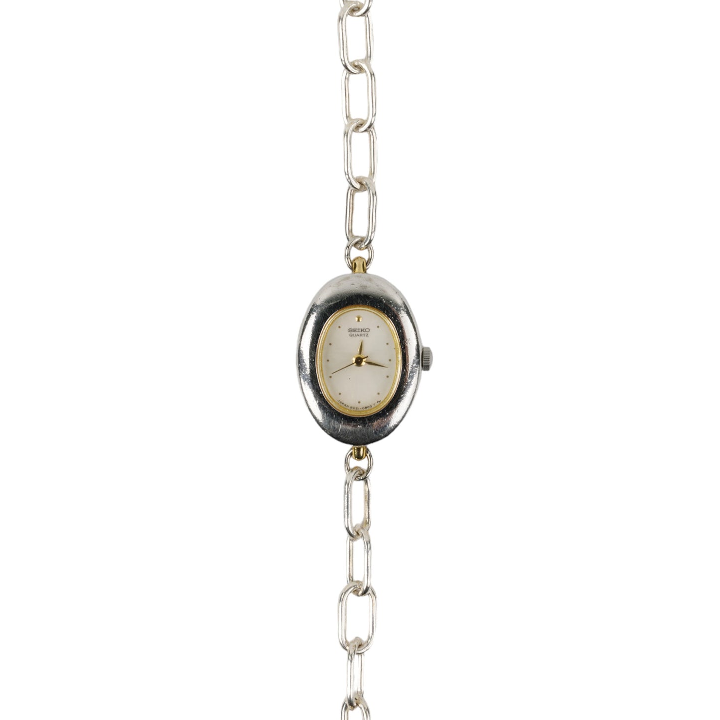 TRIPLED WATCH NECKLACE / SILVER