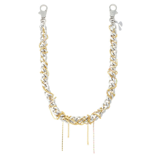 BROKEN "MIÇANGA" CHAIN / SILVER/GOLD