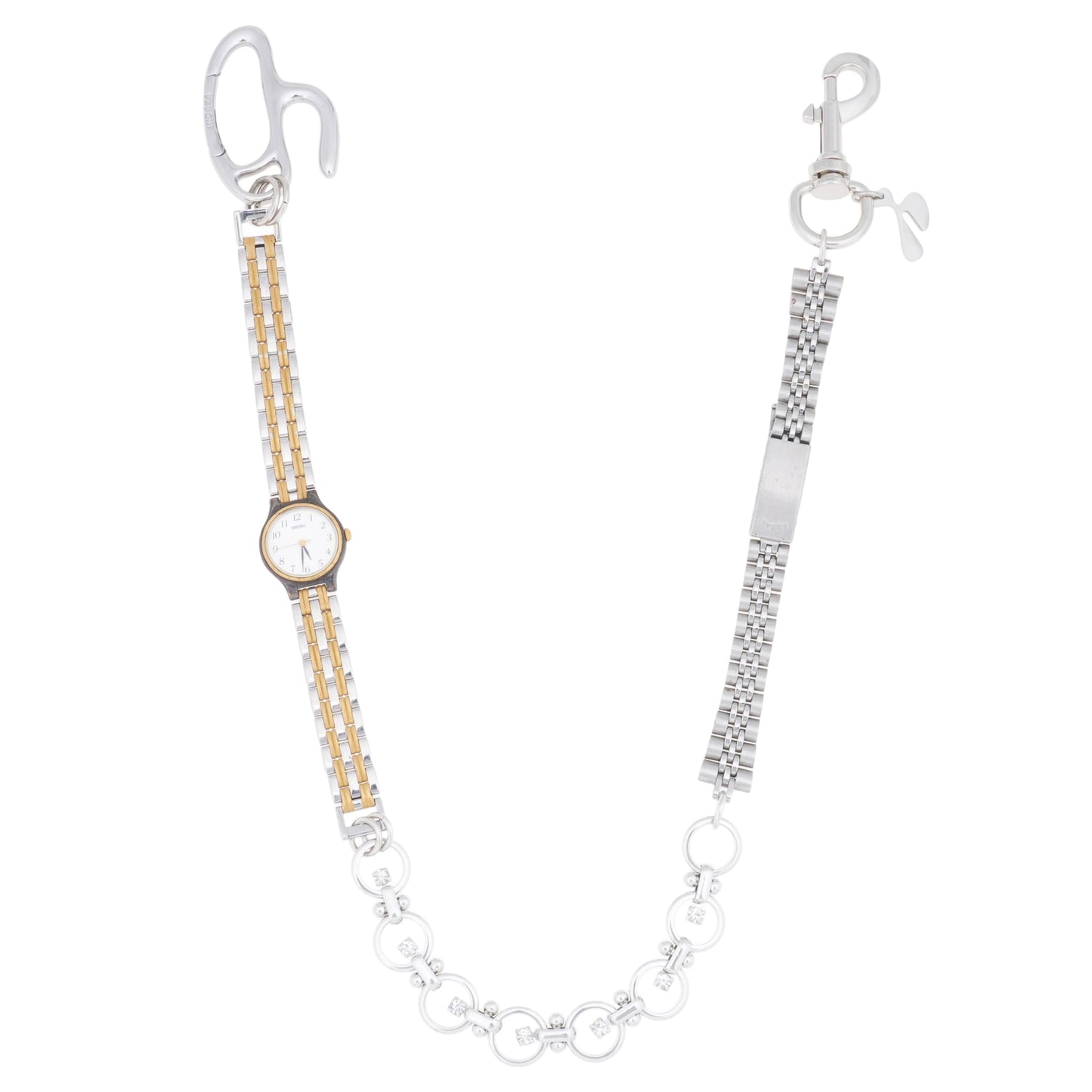 VINTAGE WATCH LINKS CHAIN / SILVER