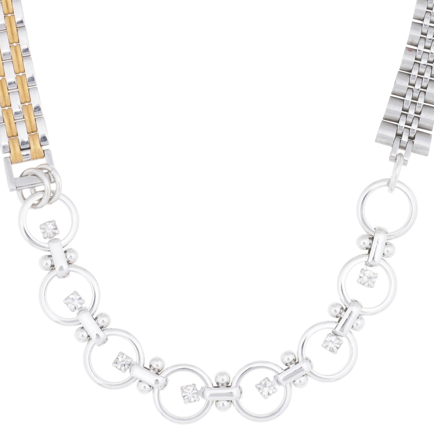 VINTAGE WATCH LINKS CHAIN / SILVER