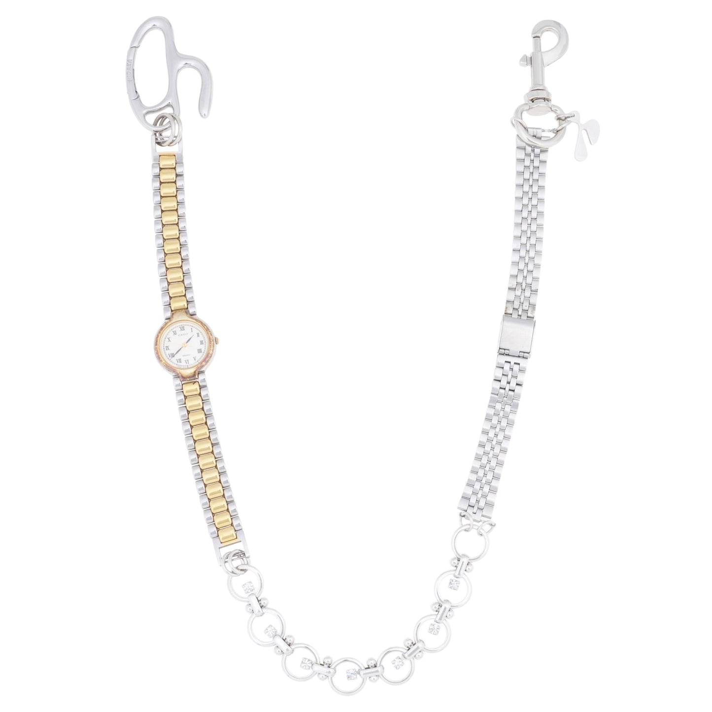 VINTAGE WATCH LINKS CHAIN / SILVER