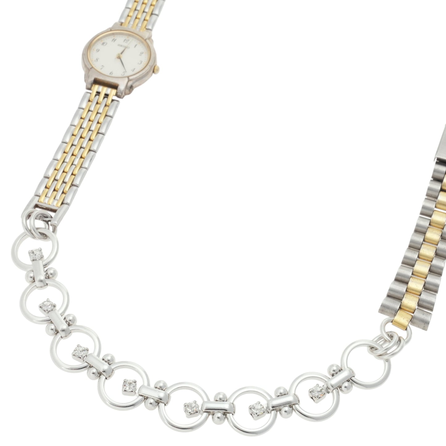 VINTAGE WATCH LINKS CHAIN / SILVER