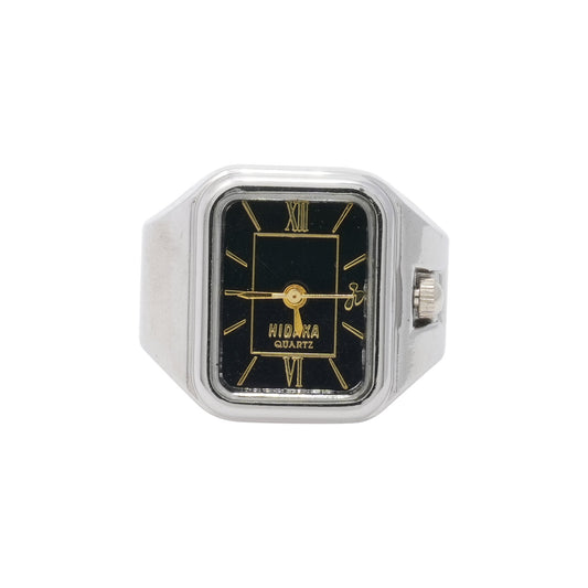LEGACY RING WATCH / SILVER/BLACK