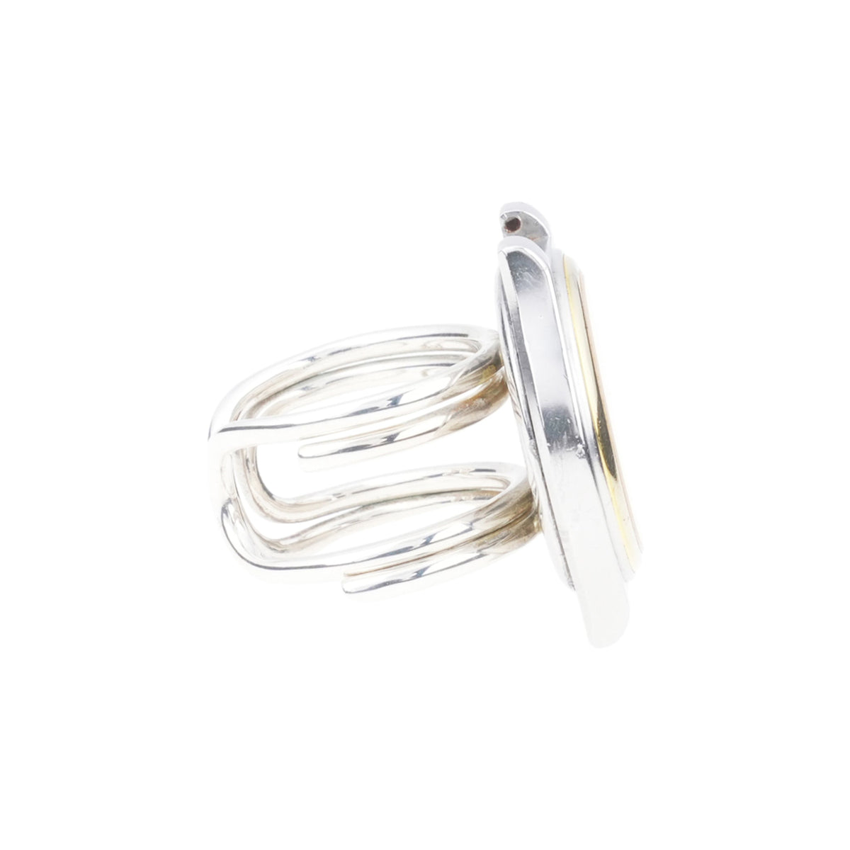 VINTAGE WATCH RING / SILVER