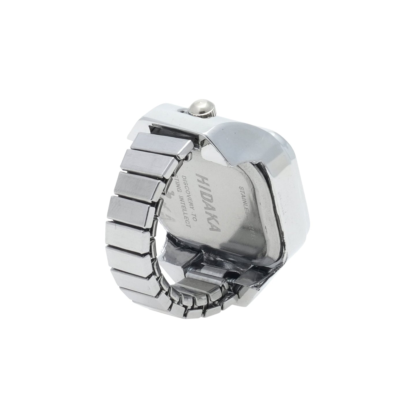 E/W RING WATCH / SILVER/BLACK