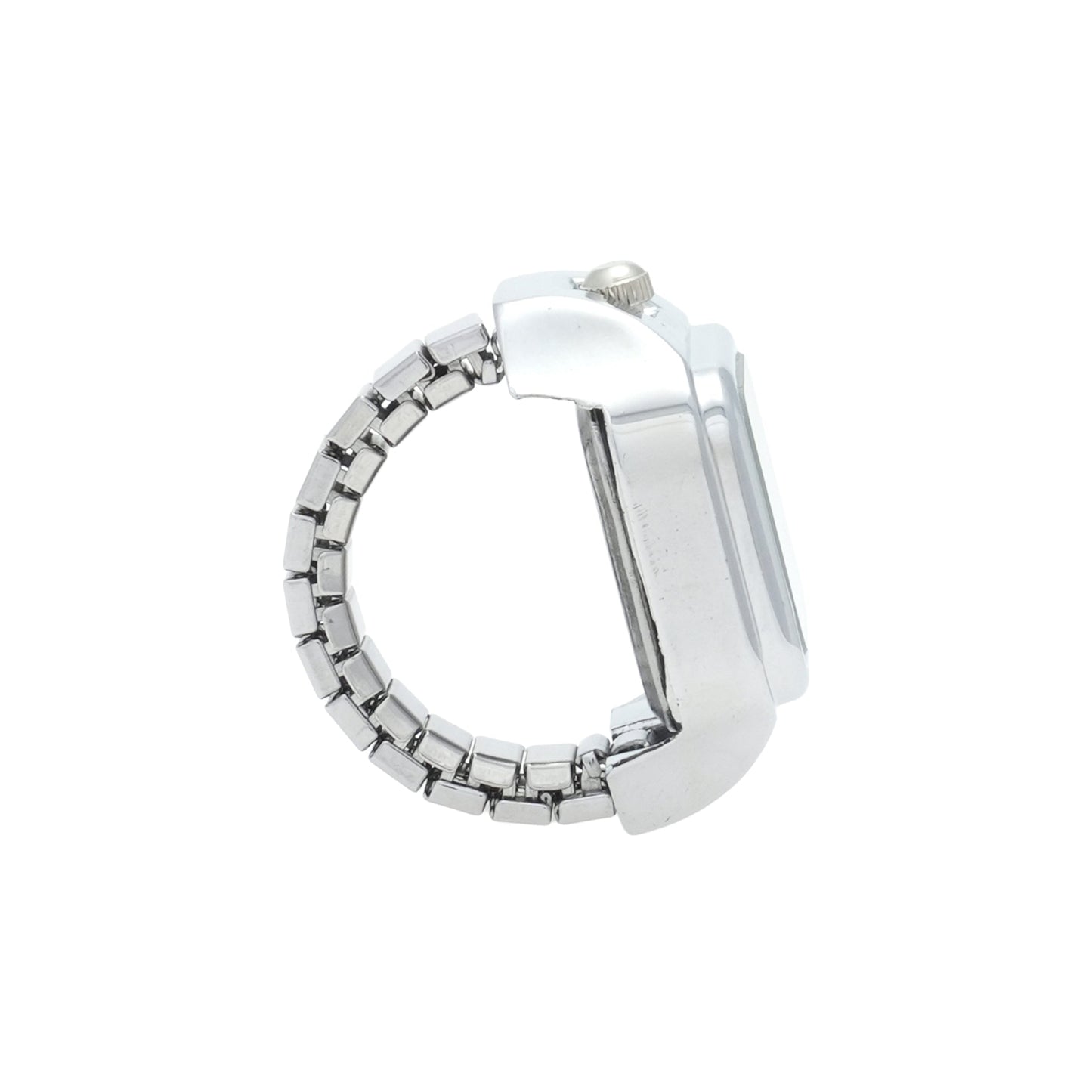 E/W RING WATCH / SILVER/BLACK