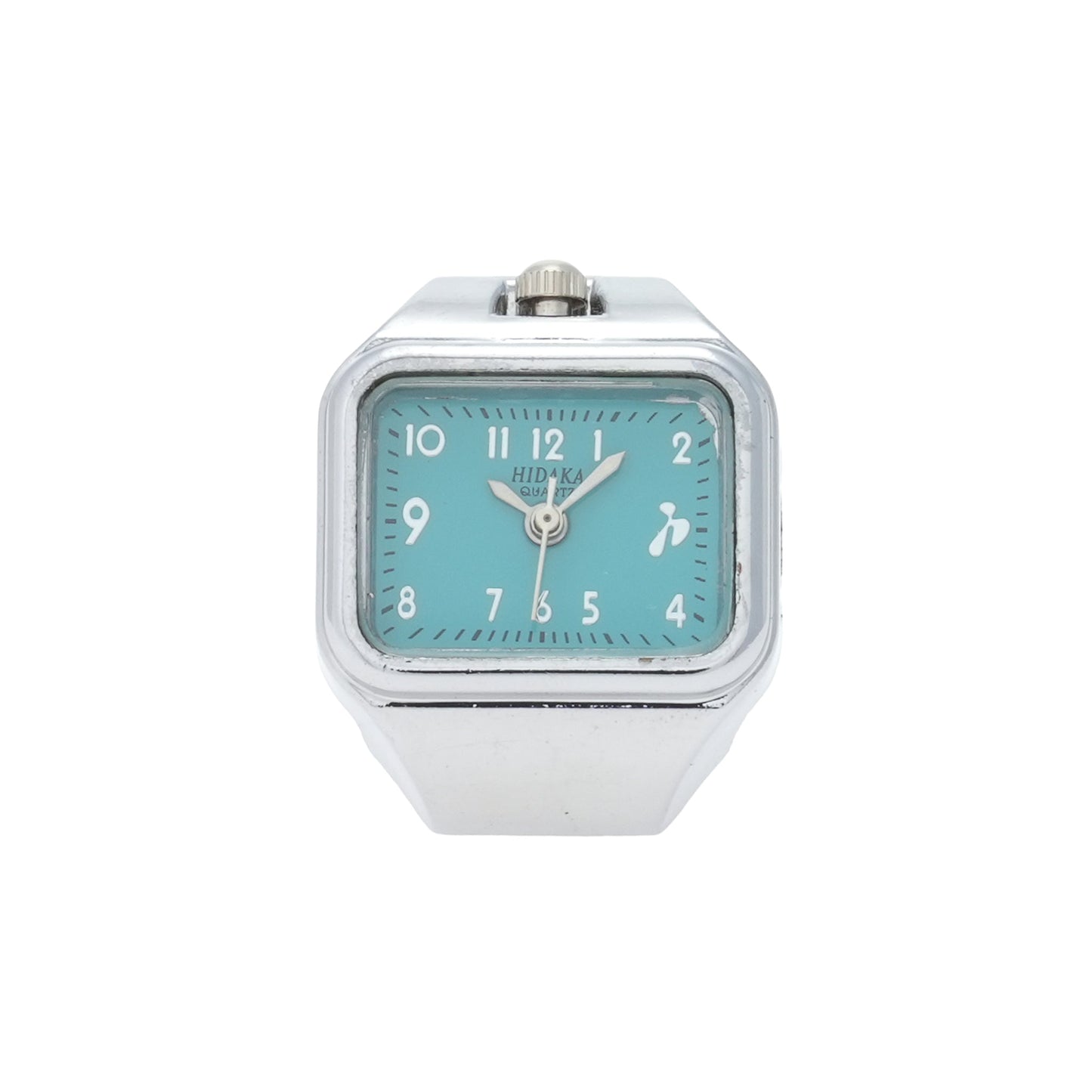 E/W RING WATCH / SILVER/T-BLUE