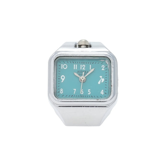 E/W RING WATCH / SILVER/T-BLUE