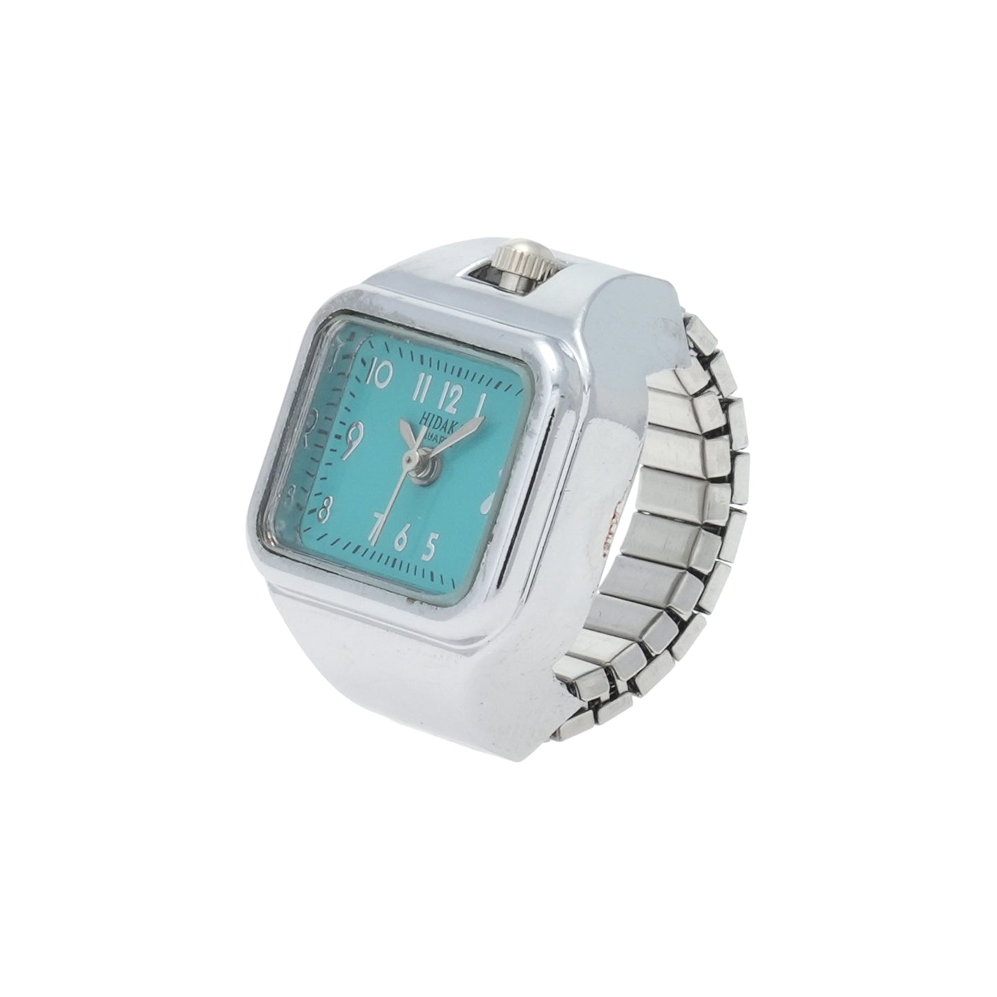 E/W RING WATCH / SILVER/T-BLUE