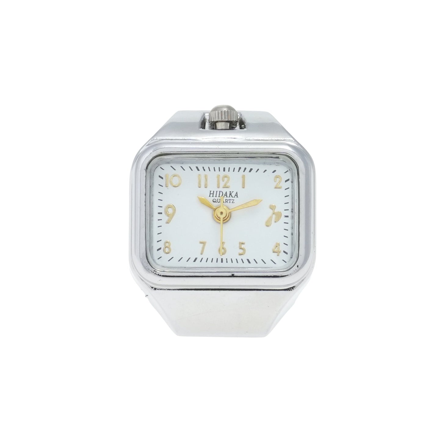 E/W RING WATCH / SILVER/WHITE