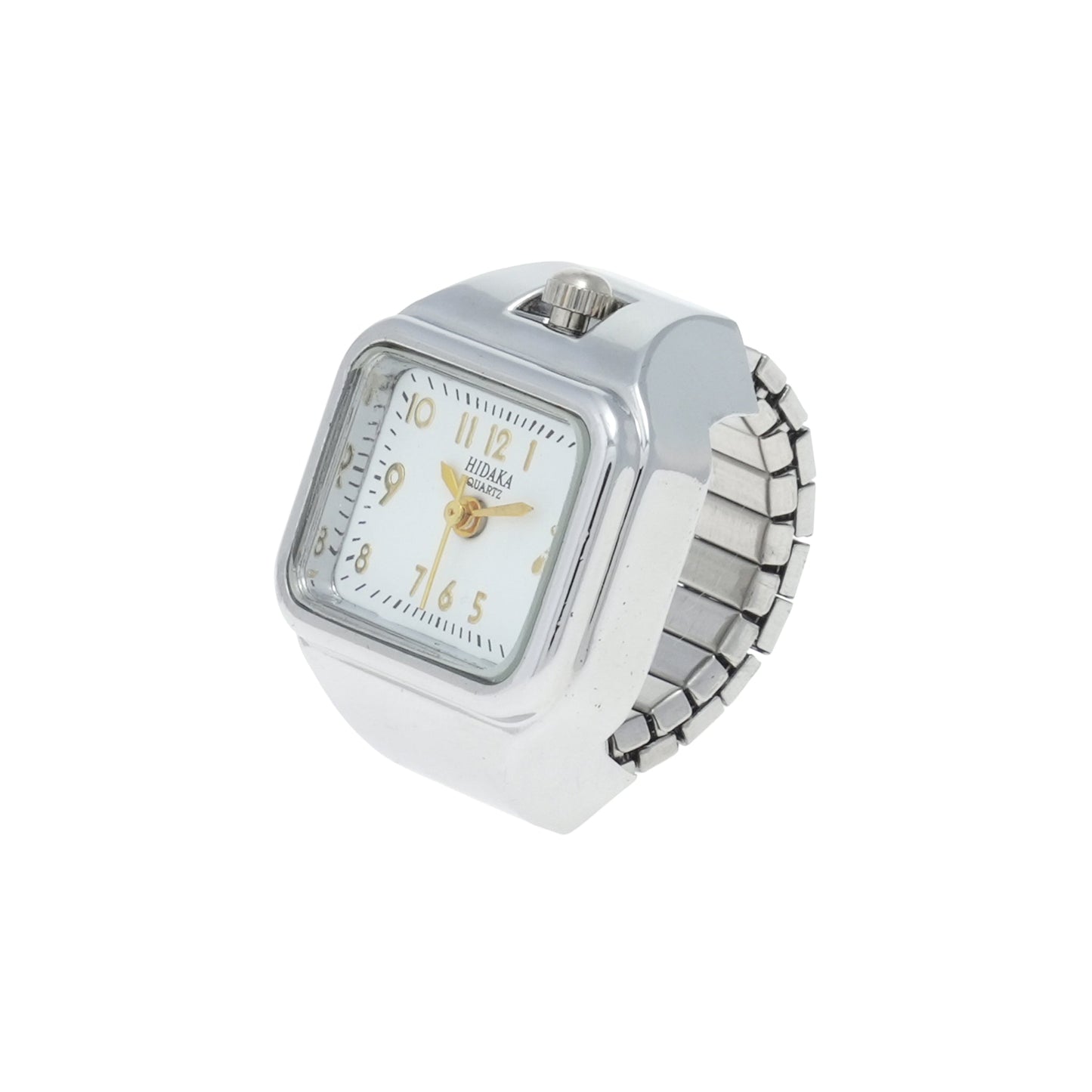 E/W RING WATCH / SILVER/WHITE