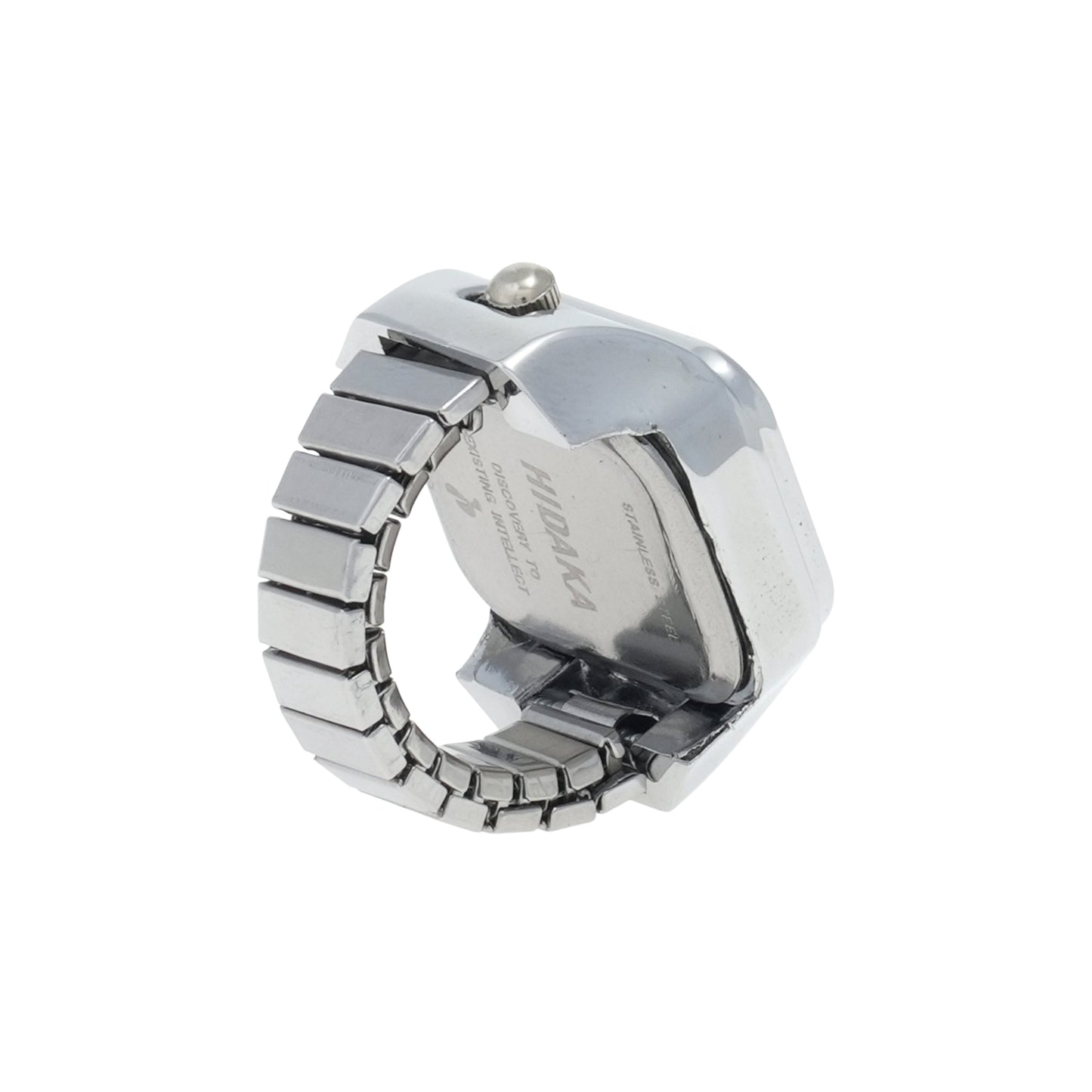 E/W RING WATCH / SILVER/WHITE