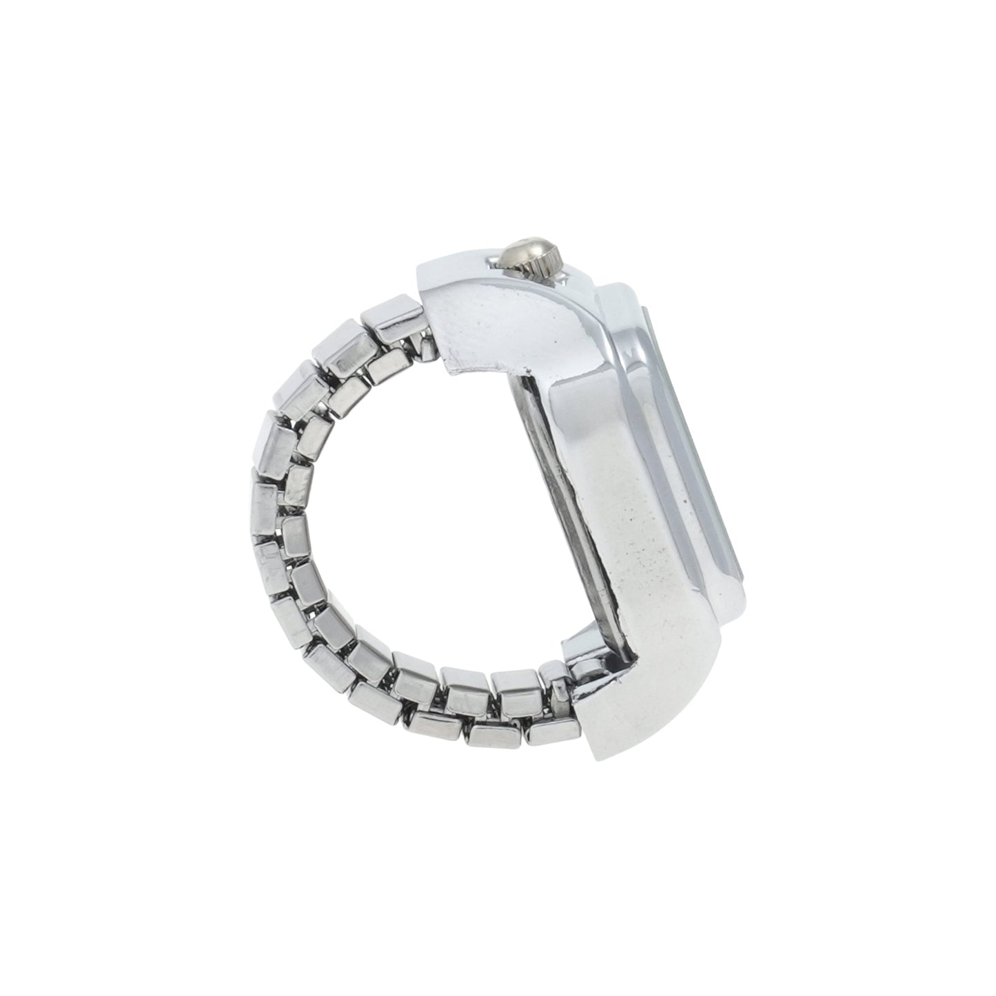 E/W RING WATCH / SILVER/WHITE