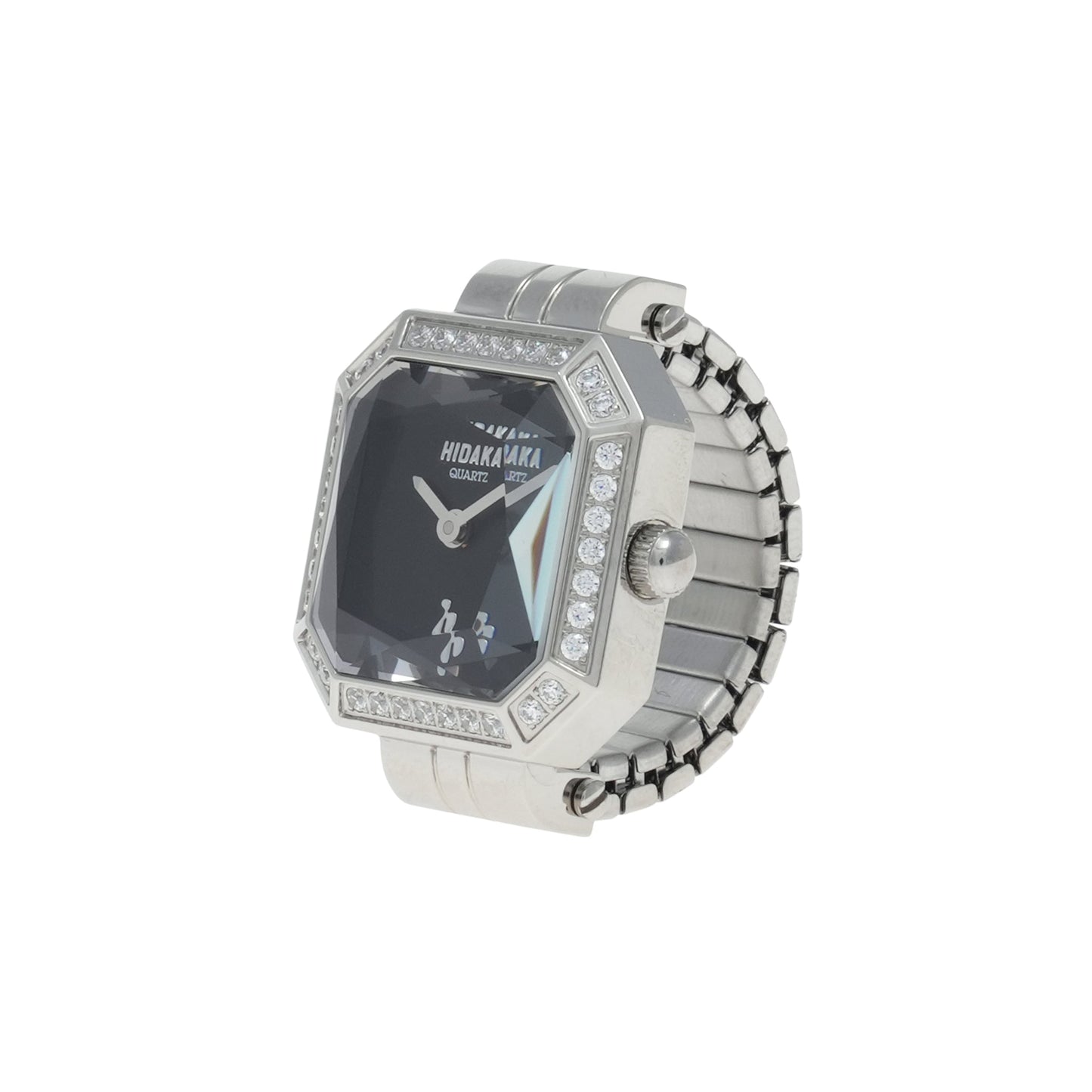 FACET RING WATCH / SILVER