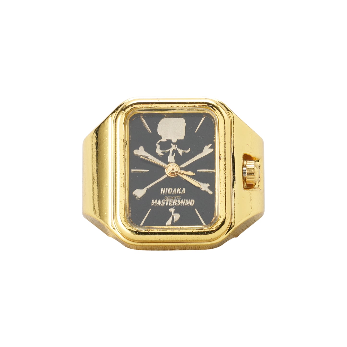 HIDAKA x mastermind JAPAN SKULL RING WATCH / GOLD