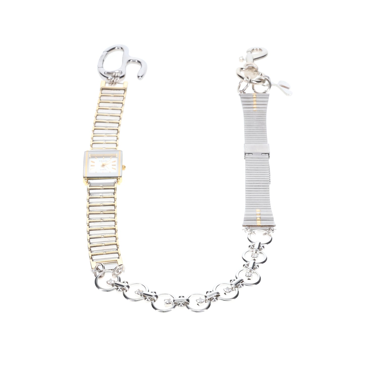 VINTAGE WATCH LINKS CHAIN / SILVER