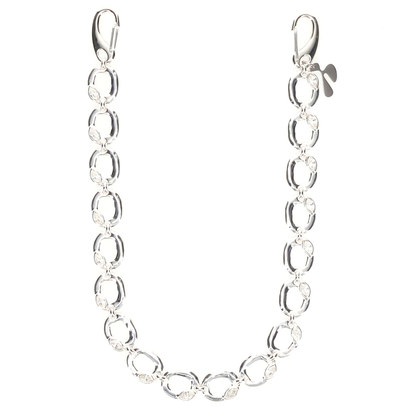 PRISM OVAL CHAIN / SILVER