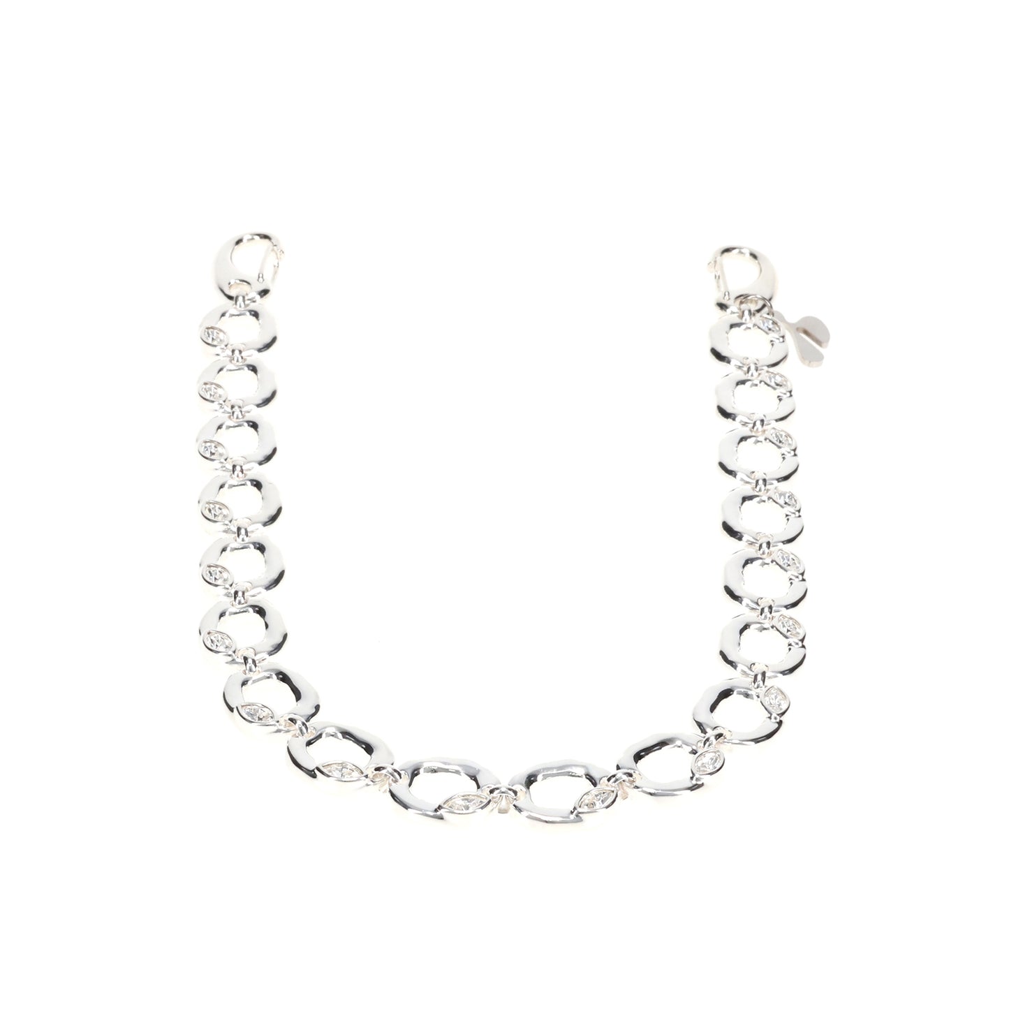 PRISM OVAL CHAIN / SILVER