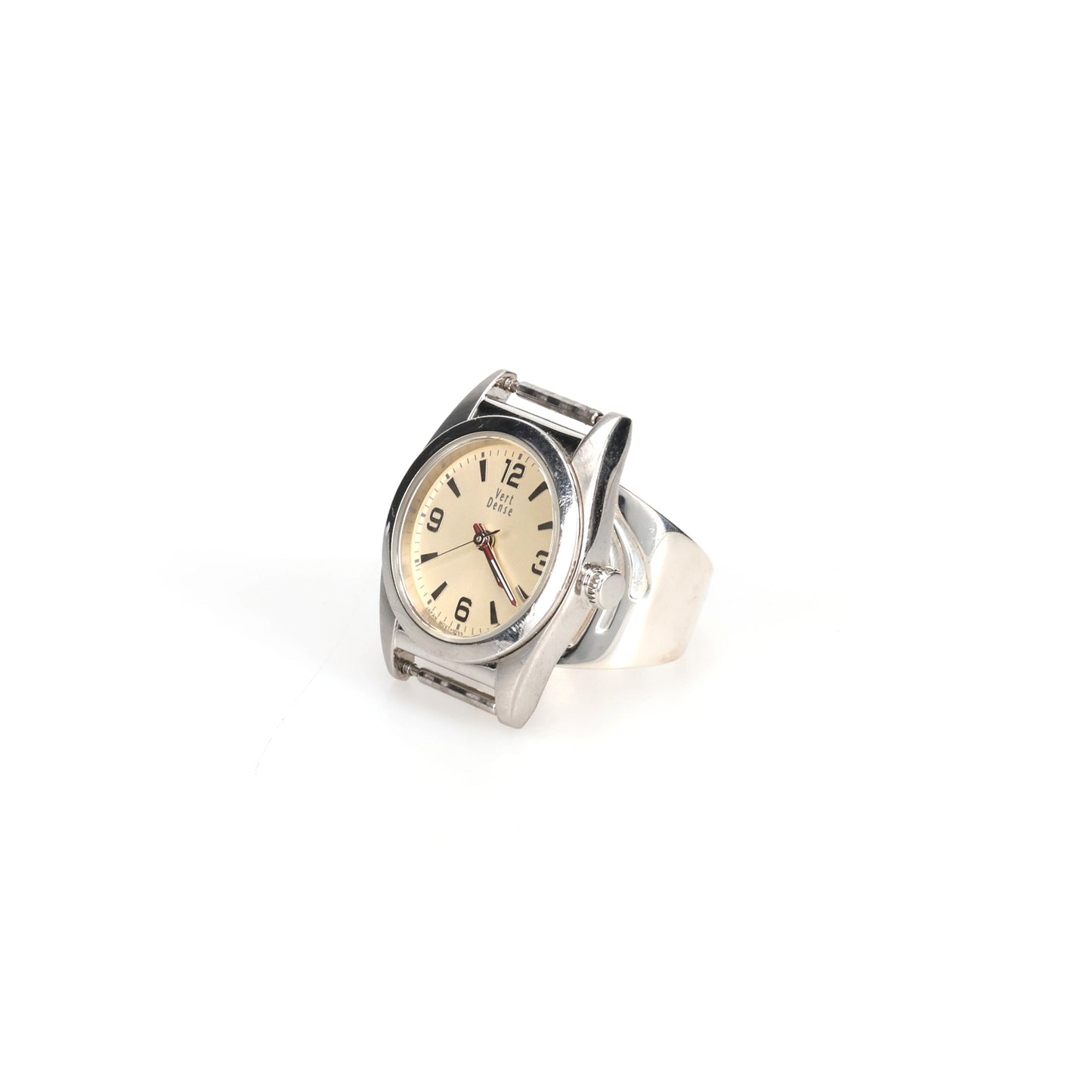 VINTAGE WATCH RING / SILVER