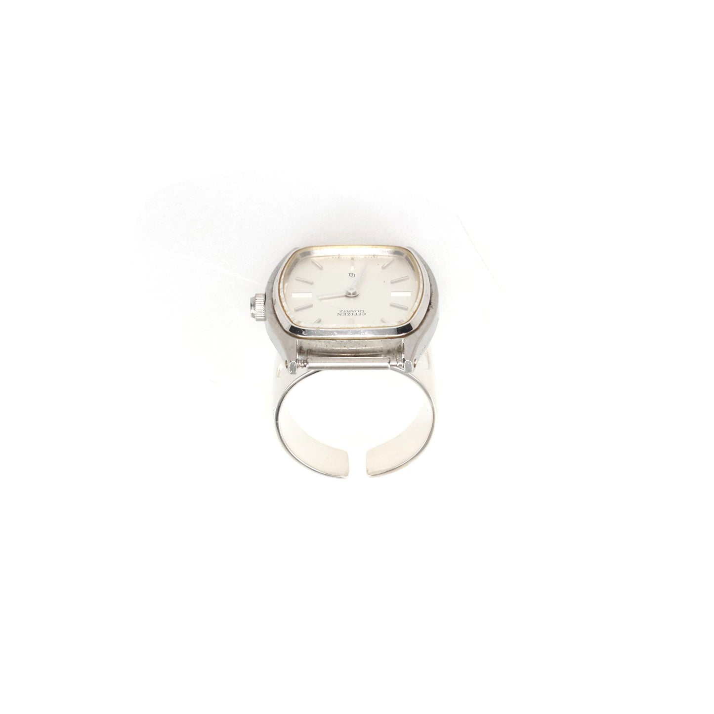 VINTAGE WATCH RING / SILVER