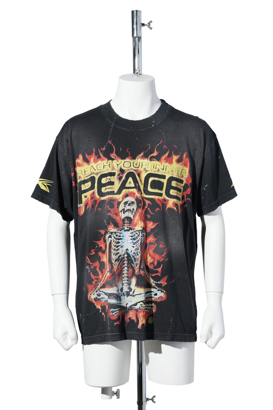 INNER PEACE SKELETON T-SHIRT / BLACK