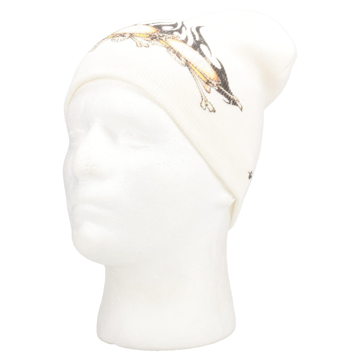 TRIBAL SKULLZ BEANIE / WHITE