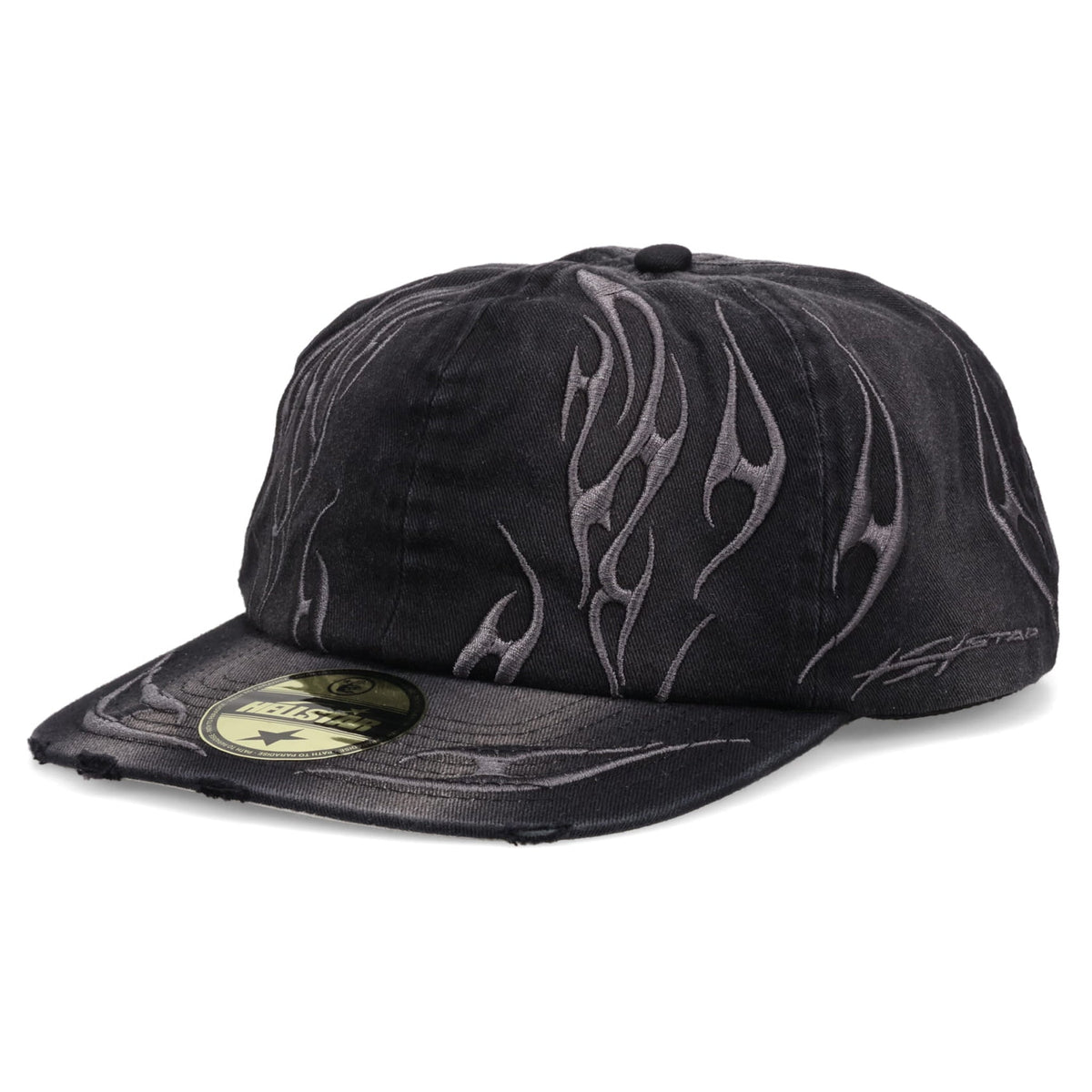 TRIBAL FLAME HAT / BLACK