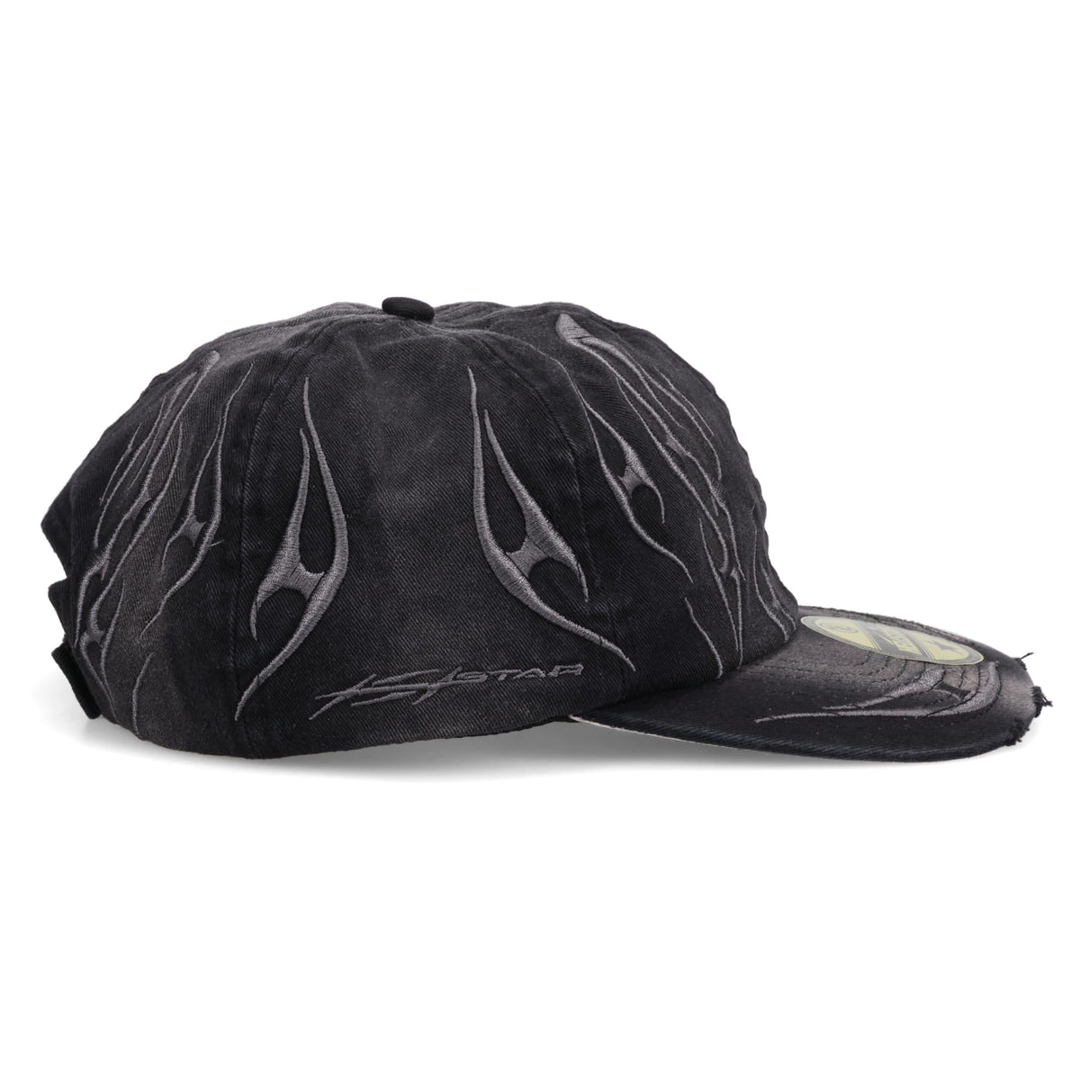 TRIBAL FLAME HAT / BLACK