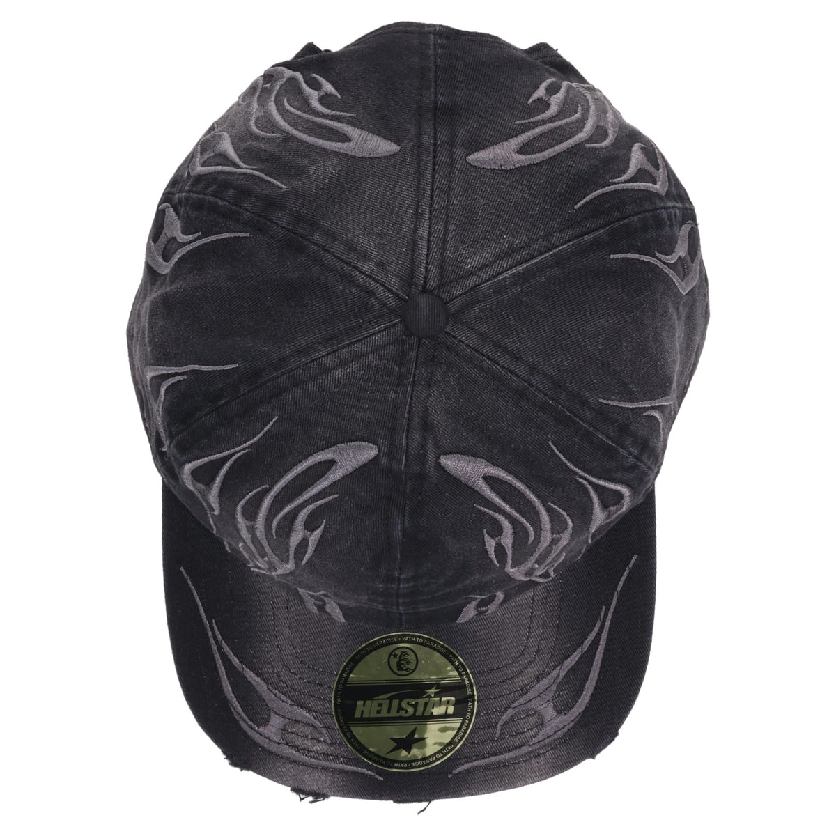 TRIBAL FLAME HAT / BLACK