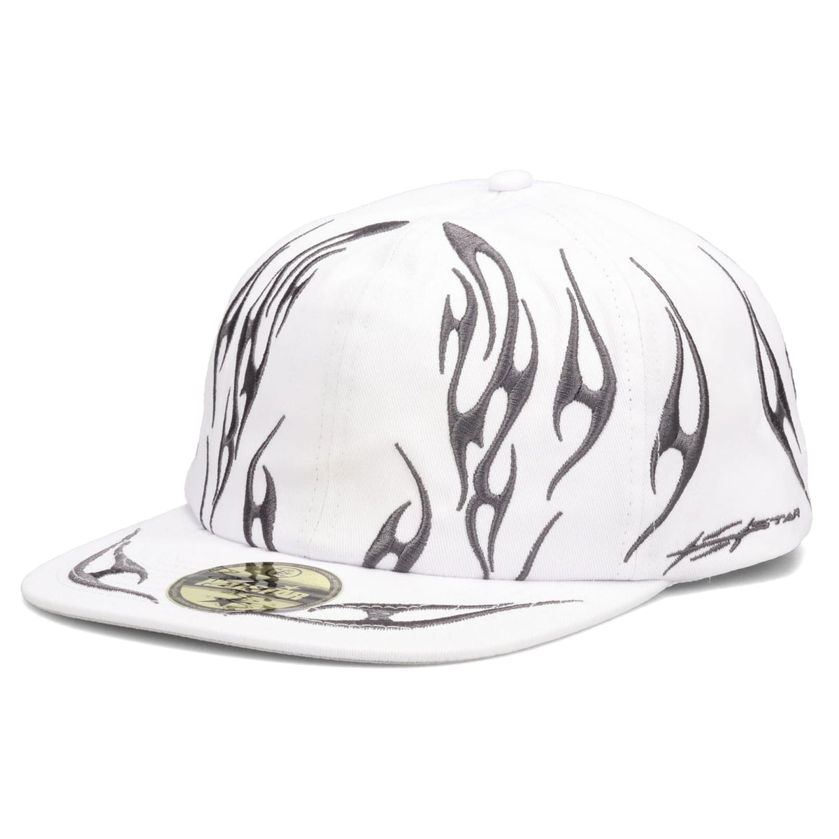 TRIBAL FLAME HAT / WHITE