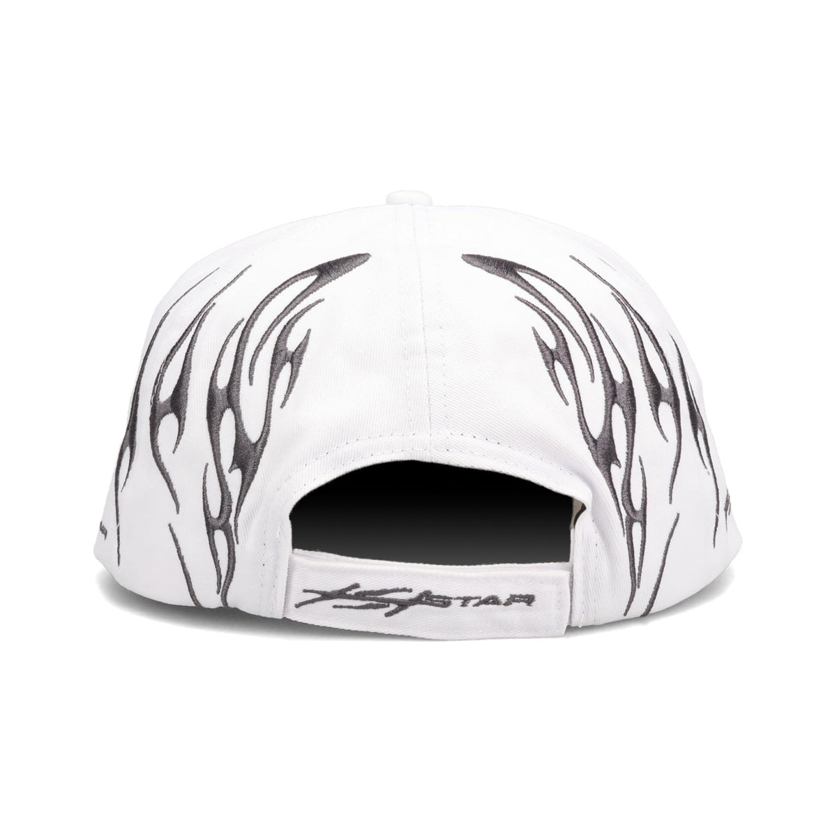 TRIBAL FLAME HAT / WHITE