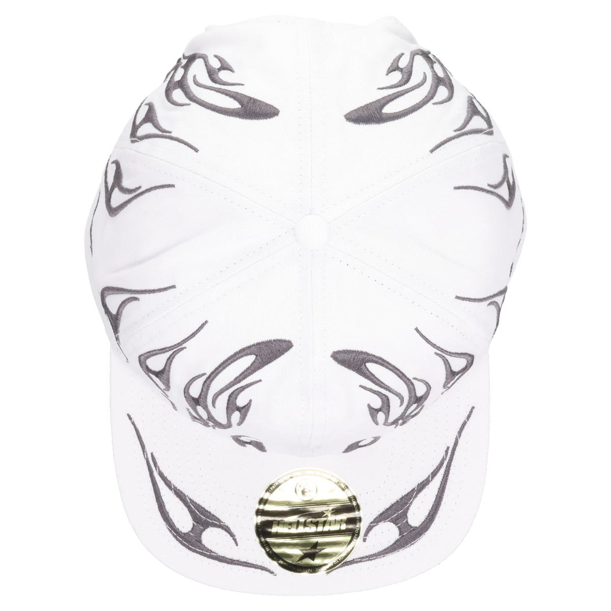 TRIBAL FLAME HAT / WHITE
