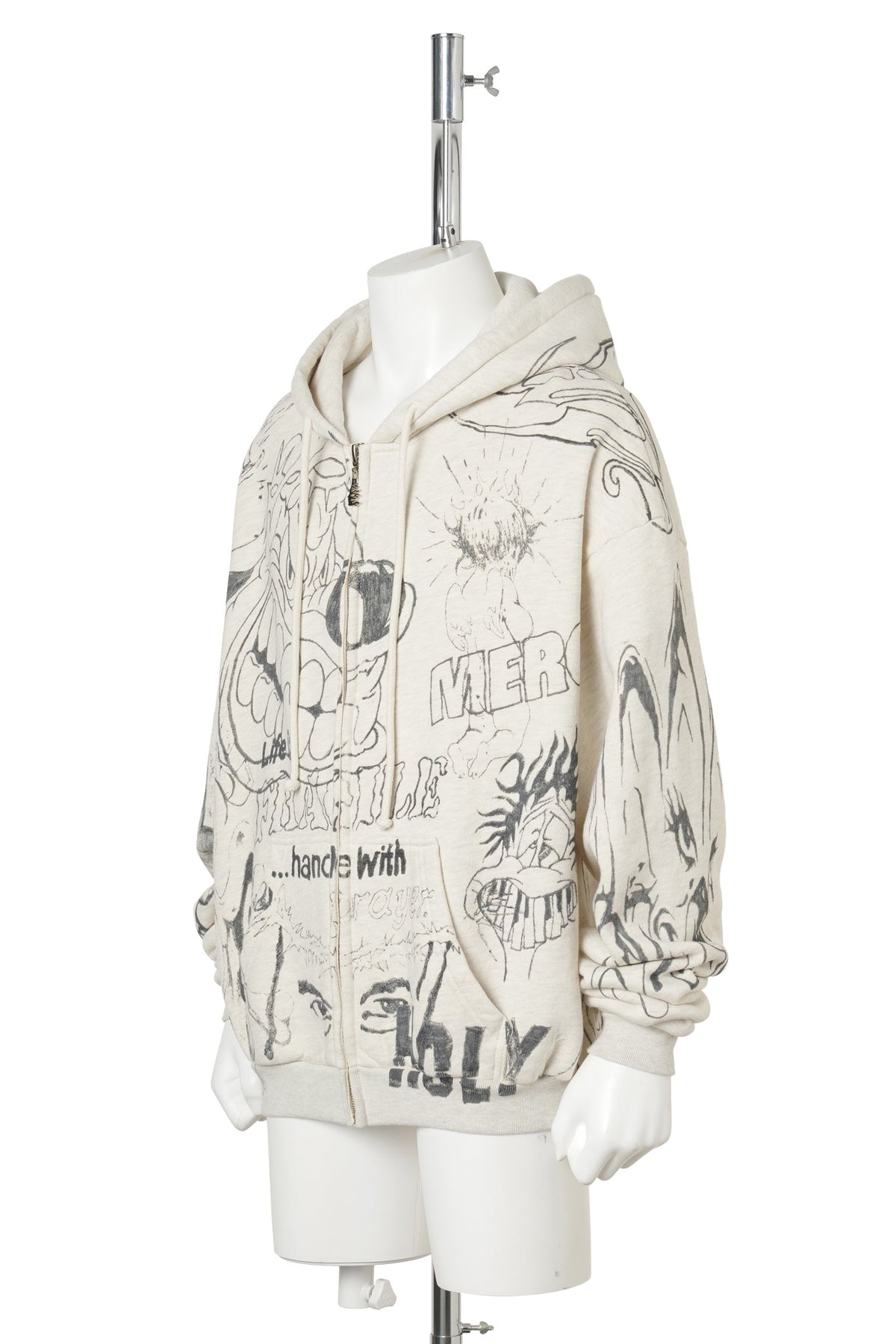 GRAFFITTI ZIP-UP / GREY
