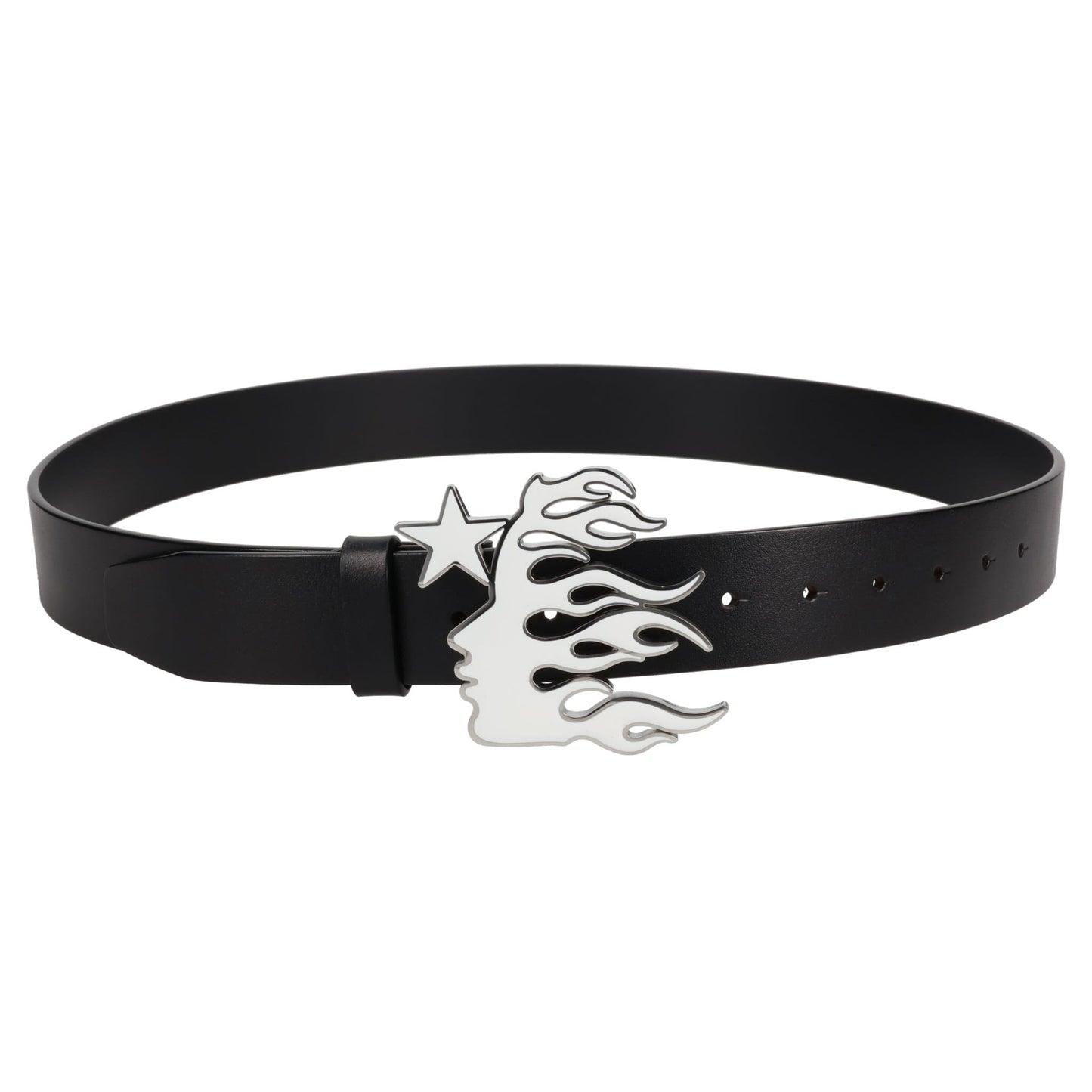 HELLSTAR "FLAME GIRL" LOGO BELT / BLACK