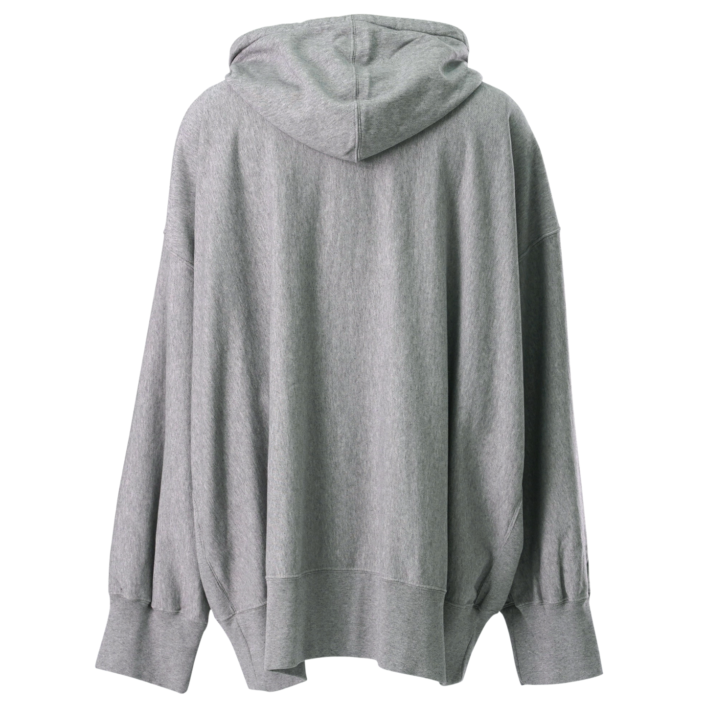 ZIPPED HOODIE / GREY MELANGE