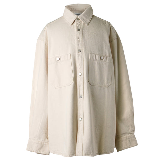 DENIM OVERSHIRT / 100:WHITE