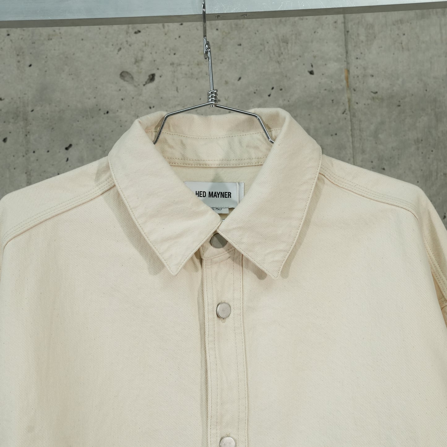 DENIM OVERSHIRT / 100:WHITE