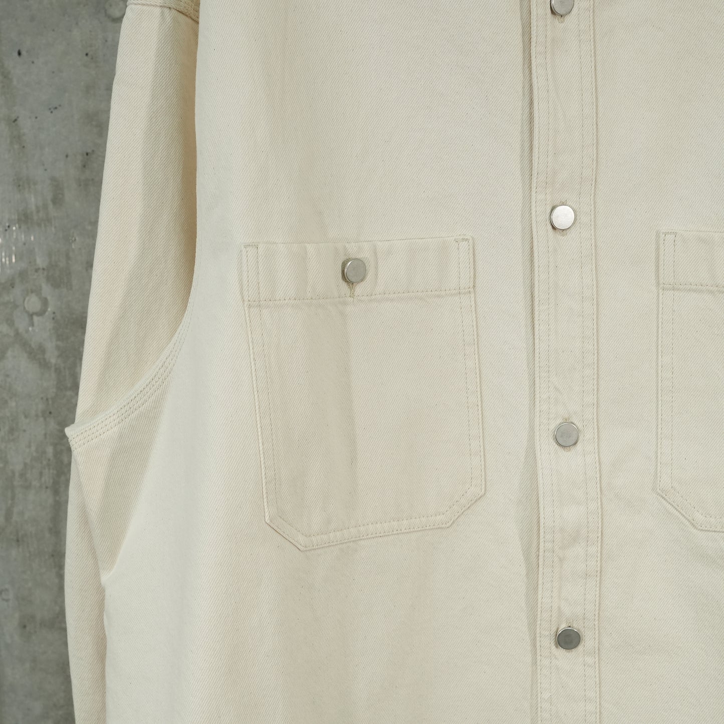 DENIM OVERSHIRT / 100:WHITE